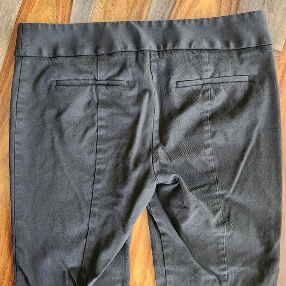 Ann Taylor Loft Cropped Size 8 Ladies Pants Black Front and Back Pockets - Picture 8 of 10